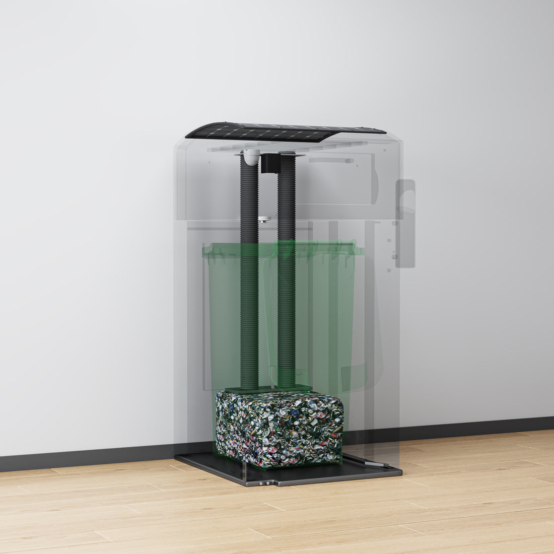Smart Compactor Module Smart Solar Waste Compactor 240L–2000L – Tom Robots