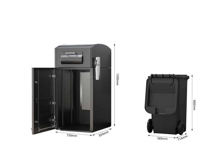Smart Solar Waste Compactor 240L–2000L – Tom Robots